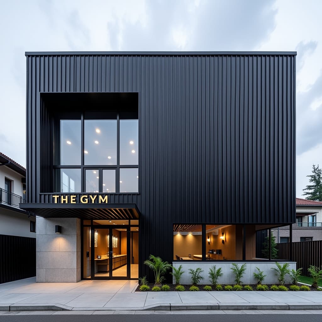 Industrial Gym Exterior